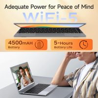 14" Laptop Computer, Windows 11 Laptop for MS Office, 8GB RAM 512GB SSD, Intel Pentium Quad-Core Processor(Up to 2.64GHz), 1080P FHD IPS, Wi-Fi 5, BT5.0, HDMI, Students, Lightweight - Image 4