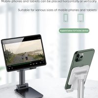 Table Cell Phone Stand, Fully Forldable Desk Mobile Phone Holder Stand, Angle Height Adjustable Desktop Tablet Holder for iPhone15 14 13 12 11 Pro XS Max XR 8 7 6S Plus, S20+Note10, Tablets, White - Image 5