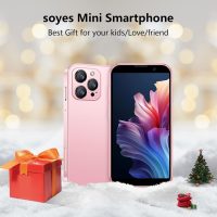 Mini Phone World's Smallest 3.0" HD Touch Screen Mini Smartphone Unlocked Android Compact Mobile Phone for Students Cell Phone wih Quad-Core Dual SLM Face lD 2GB+16GB Pink - Image 2