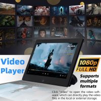 4K Android 12 Portable Car TV Headrest Monitor Back Seat 10.1 Inch Touch Screen Tablet Portable Multi-Media Video Player,Support Phone Wireless Mirror Link,WiFi Bluetooth/RCA/USB&2G+32GB 2PCS - Image 7
