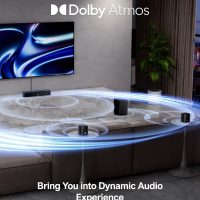 ULTIMEA 5.1ch Sound Bar with Dolby Atmos, Surround Sound System for TV, Sound Bar for Smart TV and Home Theater, App Control, TV Soundbar with Subwoofer, 2 Surround Speakers, HDMI eARC, Aura A50 Pro - Image 3