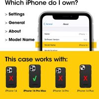 OtterBox iPhone 14 Pro Max (ONLY) Commuter Series Case - Black, Slim & Tough, Pocket-Friendly, with Port Protection - Image 3