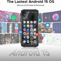 DOOGEE Blade 20 Turbo AI 5G Rugged Phone Unlocked,10300mAh/33W,Android 15 Rugged Smartphone,32GB+256GB/TF 2TB,Dimensity 7050,6.6”HD + 90Hz,50MP+16MP,Face ID/NFC/WiFi6/IP68/IP69K/3 Card Slot,Black - Image 3