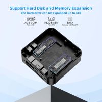 DreamQuest Mini PC N150 (up to 3.6GHz) 16GB DDR4 RAM 512GB PCIe M.2 SSD Mini Desktop Computer 4K UHD/WiFi 5/USB3.1/BT5.0/Micro PC for Home & Business - Image 5