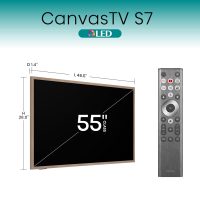 Hisense 55-Inch Class QLED 4K S7N CanvasTV Series Dolby Vision HDR Google Smart TV (55S7N) - 144Hz, Art Mode, Anti-Glare Panel, Hi-Matte Display, Frame & UltraSlim Wall Mount Included - Image 2