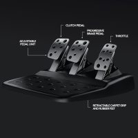 Logitech G29 Driving Force Racing Wheel and Floor Pedals, Real Force Feedback, Stainless Steel Paddle Shifters, Leather Steering Wheel Cover for PS5, PS4, PC, Mac - Black - Image 7