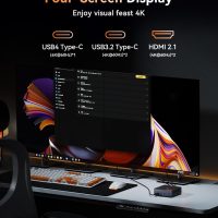 KAMRUI AM21 Mini Gaming PC Ryzen 9 6900HX (Up to 4.9Ghz), Mini Desktop Computer, 16GB DDR5 4800 MHz 512GB SSD, Dual LAN, Dual NVMe PCIe 4.0 SSD Slots, WiFi 6, BT5.2, 4K@60Hz ，Business, Office, Home - Image 5