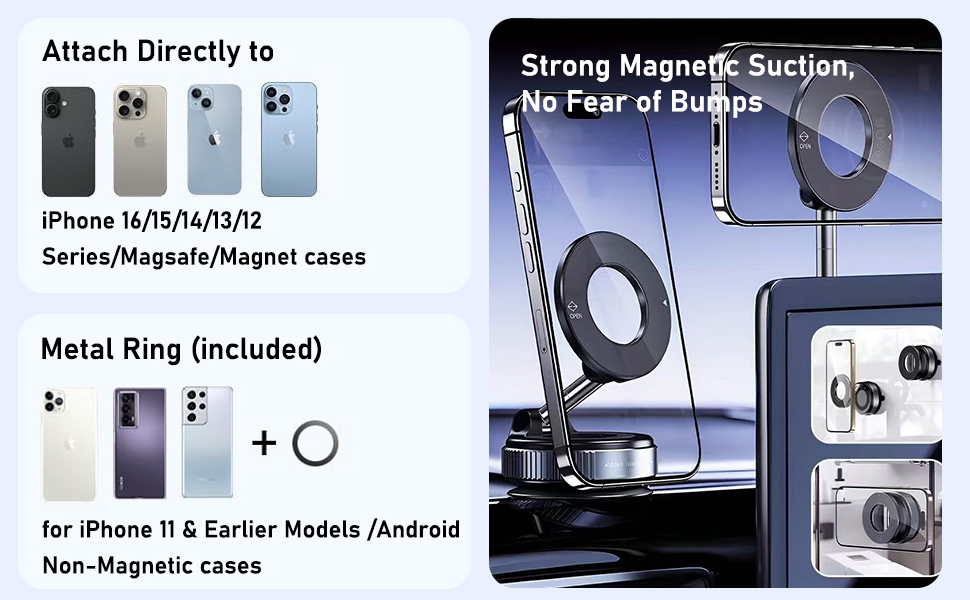 magnetic phone mount for car
