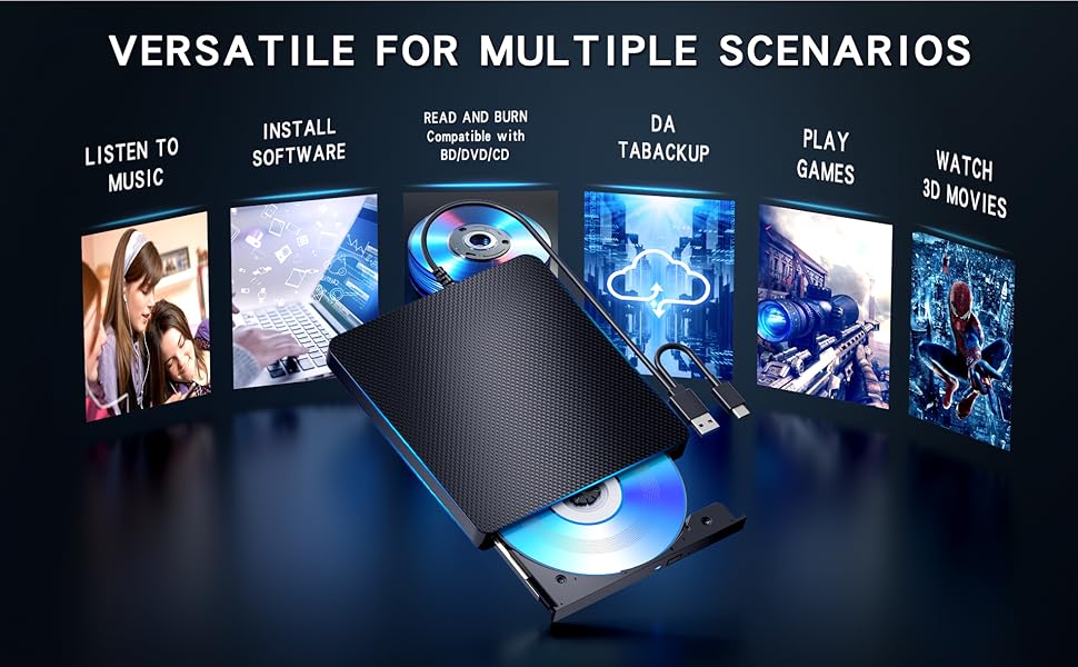External Blu ray Drive Player 