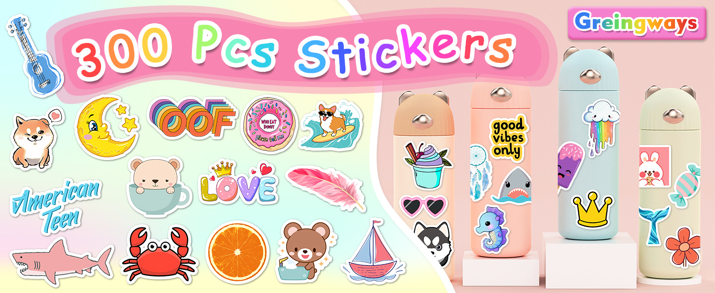 300 pcs stickers for kids