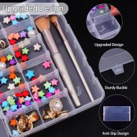 (18 Grids) Plastic Organizer Box with Dividers, Clear Container Storage for Crafts, Jewelry - Image 3