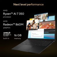 ASUS Vivobook S16 Laptop, Copilot+ PC, AMD Ryzen AI 7 350 with XDNA NPU, 16GB Memory, 1TB SSD, Neutral Black, M5606KA-DS76 - Image 4