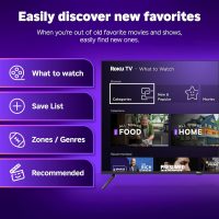Roku Smart TV 2025 – 43-Inch Select Series, 4K HDR TV – RokuTV with Enhanced Voice Remote – Flat Screen LED Television with Wi-Fi for Streaming Live Local News, Sports, Family Entertainment - Image 6
