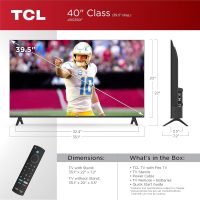 TCL 40-Inch Class S3 1080p LED Smart TV with Fire TV (40S350F, 2023 Model), Alexa Built-in, Apple AirPlay Compatibility, Streaming FHD Television,Black - Image 4