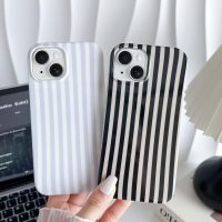 Yeddabox for iPhone 14 Case Cute Striped Phone Case Soft TPU Slim Shockproof Phone Cover for Women Girls, Blue and White - Image 6