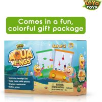 YoYa Toys Aqua Rings Handheld Water Game - Set of 2 - Water Ring Toss and Basketball Hoop Toy - Gift for Ages 3 4 5 6 7 8 9 - Nostalgic 80's 90's Retro Mini Games - Fun Car Road Trip Travel Activities - Image 3