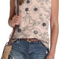 SAMPEEL Womens Tank Tops Eyelet Loose Casual Summer Tops Crew Neck Basic Sleeveless Shirts Trendy 2025 - Image 3