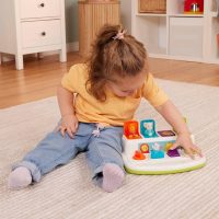 Battat – Cause – And – Effect Toy – Developmental Toy With Buttons & Colors – Color Sorting Animal Toys – For Kids, Toddlers, Babies – 18+ Months – Pop – Up Pals - Image 2