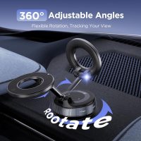 Vacuum Magnetic Phone Holders for Your Car 2026 Suction Cup Phone Mount with Washable Nano Gel Pads 360° Adjustable Phone Mount Unlock More Scenes,Phone Holder for Smartphone&Car/Gym/Mirror - Image 7