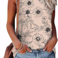 SAMPEEL Womens Tank Tops Eyelet Loose Casual Summer Tops Crew Neck Basic Sleeveless Shirts Trendy 2025 - Image 2