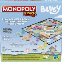 Hasbro Gaming Monopoly Junior Bluey Edition Board Game | Kids Play as Bluey, Bingo, Mum & Dad for Girls & Boys | Ages 5+ (Amazon Exclusive) - Image 2