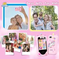 Kids Smart Phone for Girls, Christmas Birthday Gifts for Girls Age 3-10,Kids Toys Cell Phone, Toddler Learning Play Toy Phone with Dual Camera, Game, Music Player - Image 7