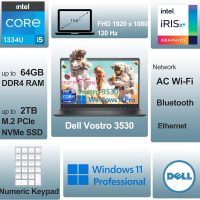Dell 15.6" 3530 Laptop Computer for Business & Home Student, Intel 10-Core i5-1334U (Beat i7-1250U), 120Hz FHD Vostro Laptop, WiFi, Bluetooth, Windows 11 Pro (32GB RAM | 1TB PCIe SSD) - Image 2