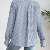 Zeagoo Womens Shirts Button Down Printed Lantern Long Sleeve Blouse Fashion Casual Tops 2025 - Image 5