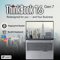 Lenovo ThinkBook 16 G7 Business Laptop, 16” FHD+, AMD Ryzen 7 7735HS, 32GB DDR5, 1TB NVMe, WiFi 6E + BT, Backlit KB, Fingerprint, HD Webcam, Win 11 Pro - Image 5