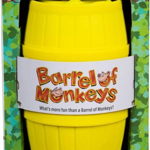 Spin Master Games, Barrel of Monkeys, Retro Linking Fun for Preschoolers, Family Games, 1 & Up Players, for Ages 3 & Up
