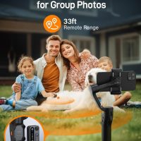 hohem iSteady X3 SE Gimbal Stabilizer for iPhone, Phone Stabilizer with Detachable Remote Control, Portable Foldable 3-Axis Phone Gimbal for Android & iPhone 16 15 Pro Max, Ideal for Travel Vlogging - Image 5