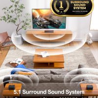 ULTIMEA 5.1 Sound Bar for Smart TV, Virtual Surround Sound System for TV, 320W Peak Power, Adjustable Surround Speakers and Subwoofer, APP Control, Home Theater Soundbar Poseidon D50(2025 New Model) - Image 2