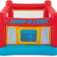 Intex Inflatable Jump-O-Lene Trampoline Bounce House with Crawl-Thru Door & Net - Indoor & Outdoor Backyard Blow-Up Bouncy Playhouse for Kids Ages 3-6 - Image 9
