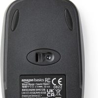 Amazon Basics 3-Button USB Wired Mouse with Scrolling and Tracking - Standard, Black - Image 4