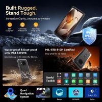 Blackview BV6200Plus Rugged Phone Android 15, 98dB Super Speaker 11000mAh, 24GB+256GB/2TB Rugged Smartphone Unlocked, 6.56" HD+ 90Hz Waterproof Phone 2025 NFC/Fingerprint/GPS/T-moblie/IP69K/3 Slots - Image 4