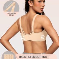 OEAK Womens Deep V Bras Wireless Comfortable Bra Supportive No Underwire Bras Tshirt Push Up Bralettes Plunge Seamless Bra - Image 3