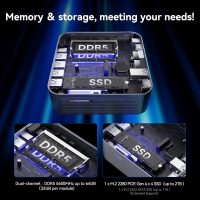 GEEKOM GT1 Mega AI Mini PC, with Intel 14th Gen Ultra 9 185H (Up to 5.1 GHz), 32GB DDR5 2TB M.2 NVMe SSD, Mini Desktop Computers Windows 11 Pro, 2.5G Dual LAN/WiFi 7/BT 5.4/USB4.0/8K/3 Years Warranty - Image 5