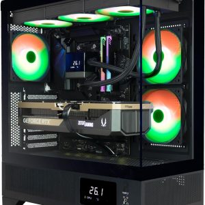 ZOTAC MEK AI-Enhanced Gaming PC Desktop Computer - NVIDIA GeForce RTX 5080, AMD Ryzen 7 9700X 5.5GHz, 32GB DDR5 RGB, 2TB NVME M.2 SSD, 1000W 80+ Gold PSU, WiFi 7, Windows 11