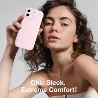 GONEZ Magnetic for iPhone 12 Case / 12 Pro Case, Compatible with MagSafe, [Screen Protector + Camera Lens Protector], Silicone Shockproof Anti-Scratch Protective Phone Case 6.1 inch, Chalk Pink - Image 9