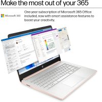 HP 14" Laptop Computer for Business Student, 1 Year Office 365, Intel 4-core CPU (Beats i3-1115G4), 16GB RAM, 384GB Storage (128GB UFS + 256GB Hub Docking Station), WiFi 6, BT 5.4, Windows 11 Pro S - Image 3