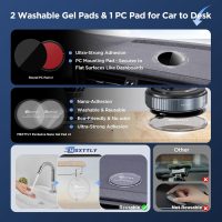 Vacuum Magnetic Phone Holders for Your Car 2026 Suction Cup Phone Mount with Washable Nano Gel Pads 360° Adjustable Phone Mount Unlock More Scenes,Phone Holder for Smartphone&Car/Gym/Mirror - Image 2