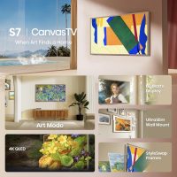 Hisense 55-Inch Class QLED 4K S7N CanvasTV Series Dolby Vision HDR Google Smart TV (55S7N) - 144Hz, Art Mode, Anti-Glare Panel, Hi-Matte Display, Frame & UltraSlim Wall Mount Included - Image 3