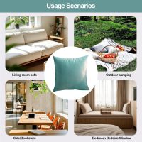 18x18 Inch Flannel Pillow Covers Decorative Cushion Cases Soft Pillowcase for Bedroom Living Room - Image 4