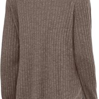 OFEEFAN Tunic Tops for Women Loose Fit Dressy Long Sleeve Shirts Womens Sweaters Crew Neck Fall Clothing with Curved Hem - Image 4