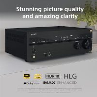 Sony STR-AN1000 7.2 CH Surround Sound Home Theater 8K A/V Receiver: Dolby Atmos, DTS:X, Digital Cinema Auto Calibration IX, Bluetooth, WiFi, Google Chromecast, Spotify connect, Apple AirPlay, HDMI 2.1 - Image 3