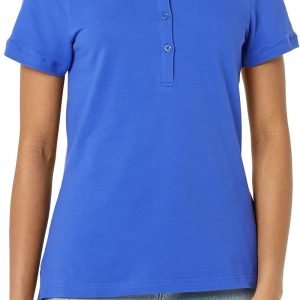 Amazon Essentials Women's Short-Sleeve Polo Shirt (Available in Plus Size)