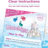 Wonder Forge Disney Princess Matching Game – Fun Memory Game for Kids Ages 3 and Up – Toddler Learning Toy Featuring Belle, Ariel, and Elsa and more Disney Princesses - Packaging May Vary - Image 6