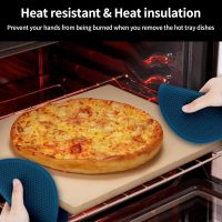 1 Pack Silicone Trivets for Hot Dishes, Heat Resistant Pads Pot Holders for Hot Pans, Non-Slip Trivet Mats for Kitchen Countertops Table, Navy Blue - Image 6