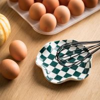 Checkered Spoon Rest for Kitchen Counter, Cooking Spoon Holder for Stove Top, Large Utensil Spatula Rest Tray, Cute Kitchen Gadgets Gift for Housewarmings Weddings - Image 6