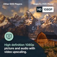 2025 Model HDMI DVD Player for TV | 1080P Region Free DVD-Players for Smart TV | Mini DVD Player with USB, CD & MP3 | HDMI Cable, RCA Cable & Remoted Control | MAJORITY DVD - Image 4